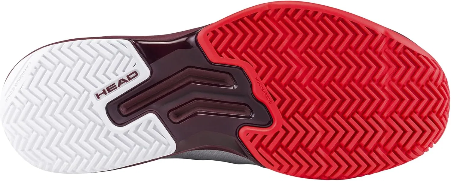 Кроссовки теннисные HEAD Sprint Evo 4.0, Light Grey/Red — фото 4