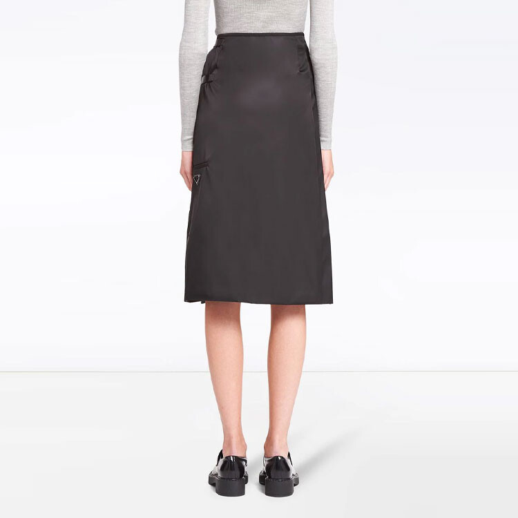 PRADA Женская повседневная длинная юбка, цвет Black — фото 4