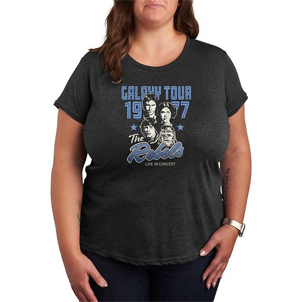 

Футболка The Rebels Galaxy Tour 1977 Plus Size Star Wars, Heather Charcoal