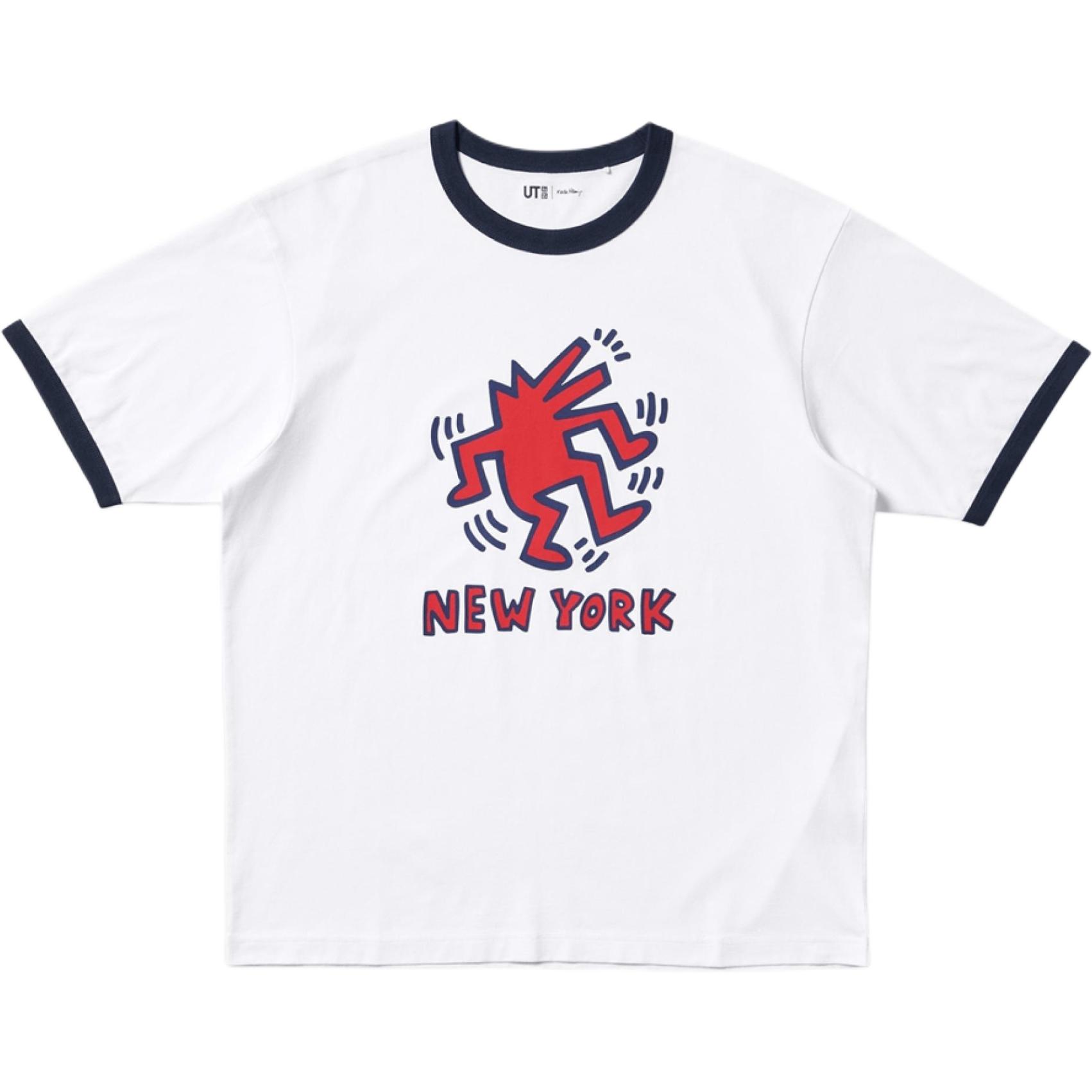 

UNIQLO Футболка Keith Haring SS25 Unisex White, Белый, UNIQLO Футболка Keith Haring SS25 Unisex White