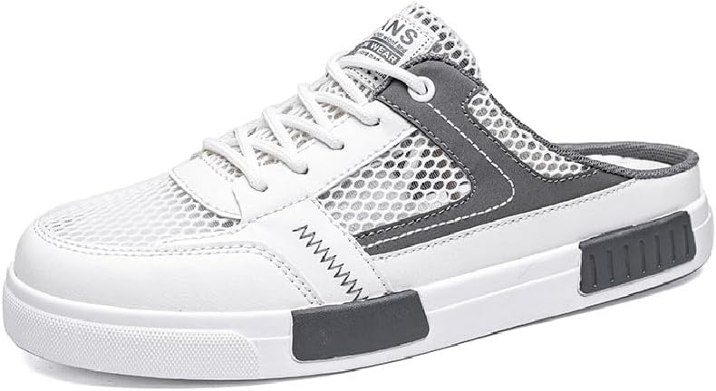 

Мужские повседневные сланцы Летние дышащие сетчатые сандалии Легкие противоскользящие туфли для прогулок На открытом воздухе Пляжная обувь Asifn, серый