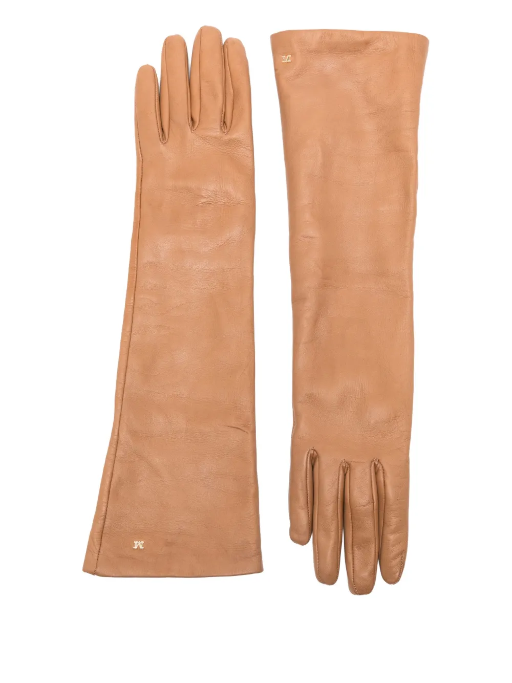 

Перчатки из овчины MAX MARA, коричневый