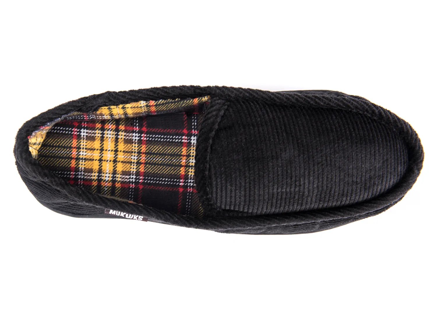 Тапочки MUK LUKS Corduroy Moccasin Slipper - Men's, черный — фото 4
