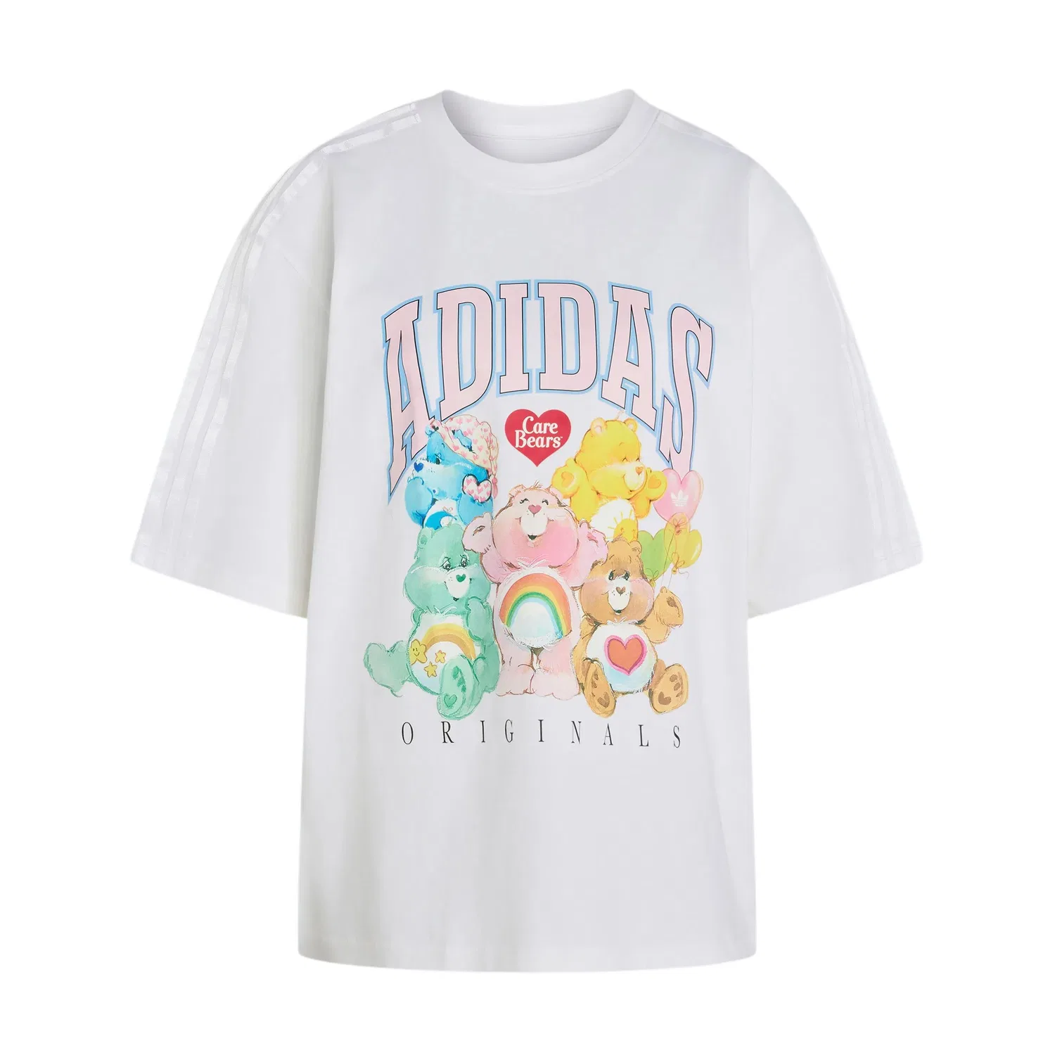Футболка Adidas Originals x Care Bears белая/желтая/розовая/синяя