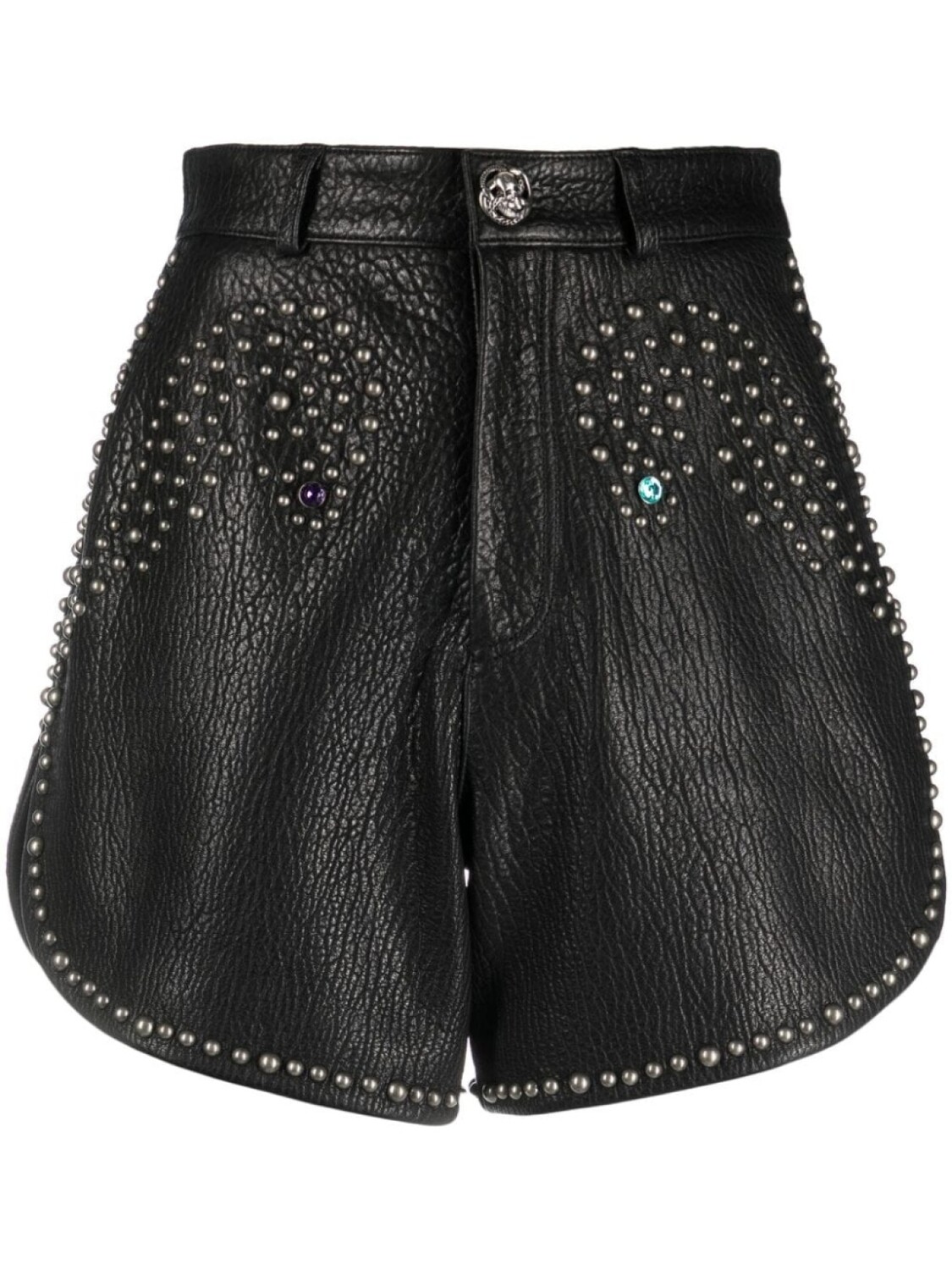 

Philipp Plein шорты с заклепками, черный