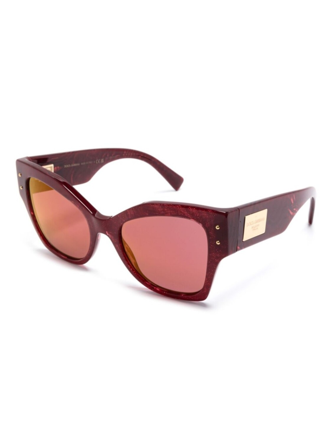 Dolce & Gabbana Eyewear солнцезащитные очки в оправе 'бабочка', красный — фото 2