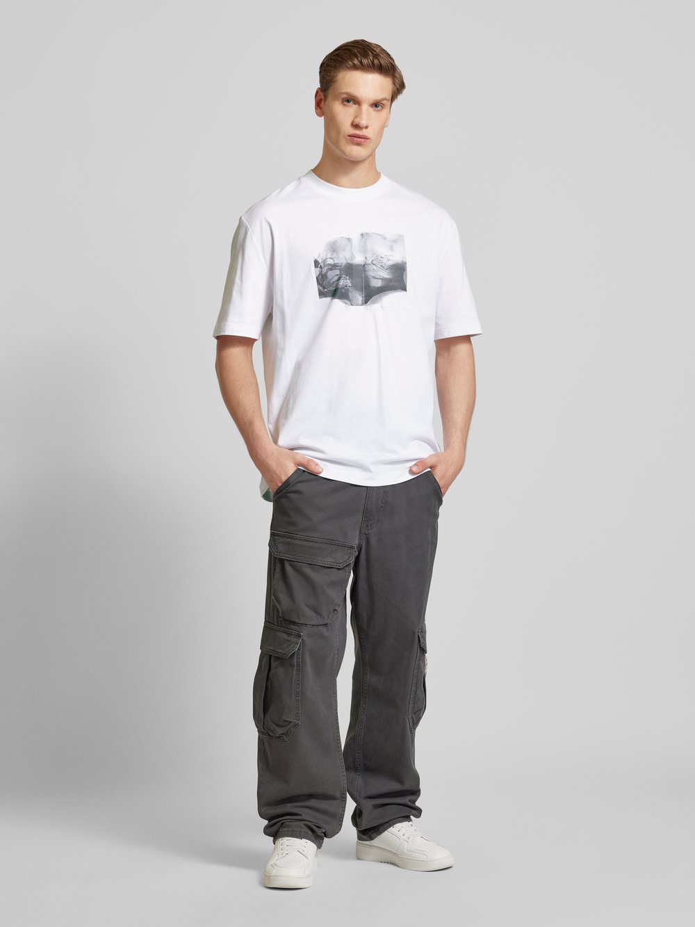 

Футболка с этикеткой Calvin Klein Jeans, белый