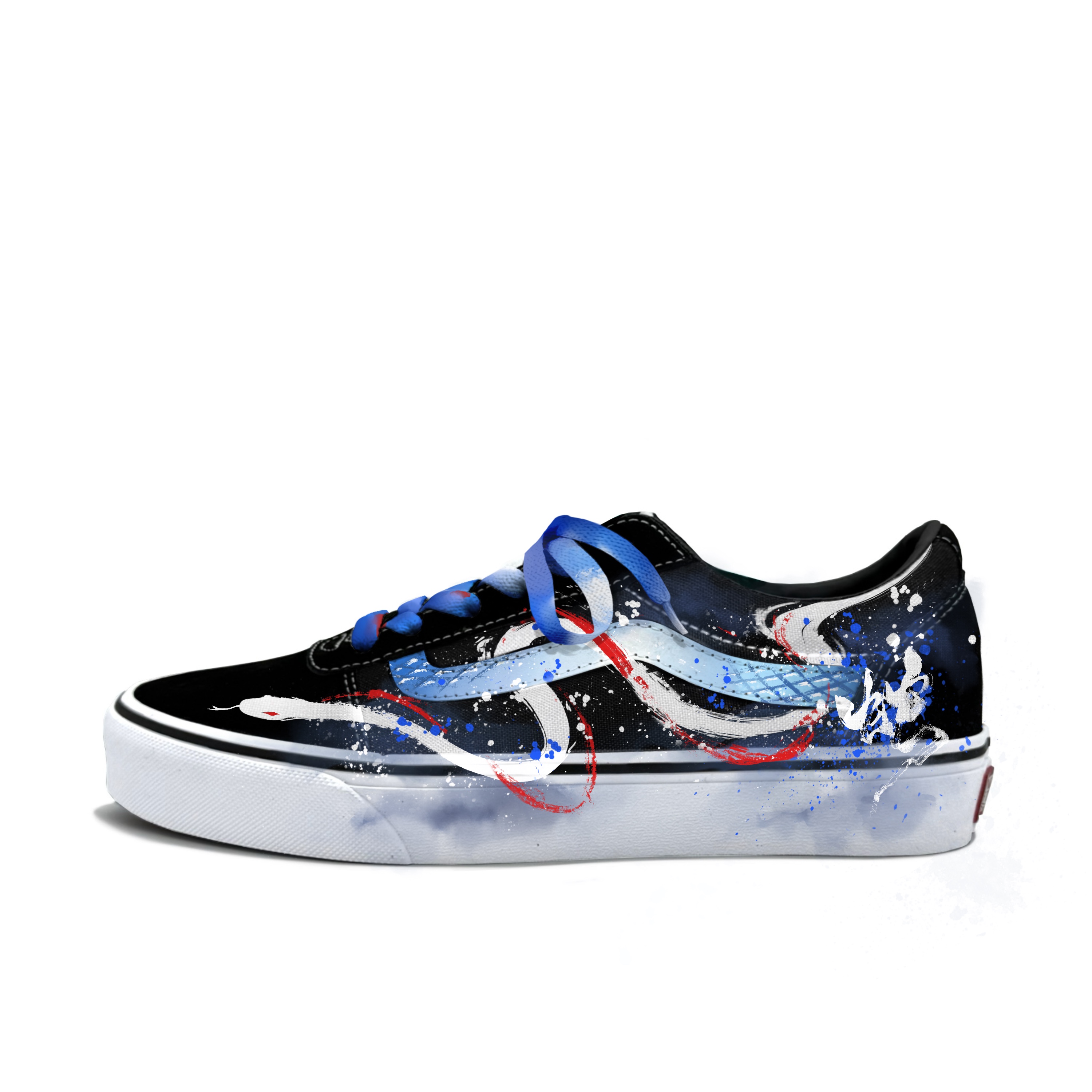 

Vans Износостойкие низкие кроссовки Ward для скейтбординга, мужские, сине-белые