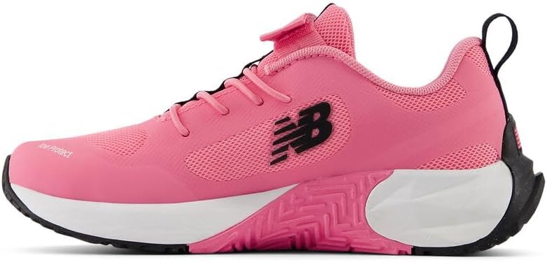 Детские кроссовки New Balance FuelCell Play V1 с застежкой-липучкой, черный/розовый — фото 2