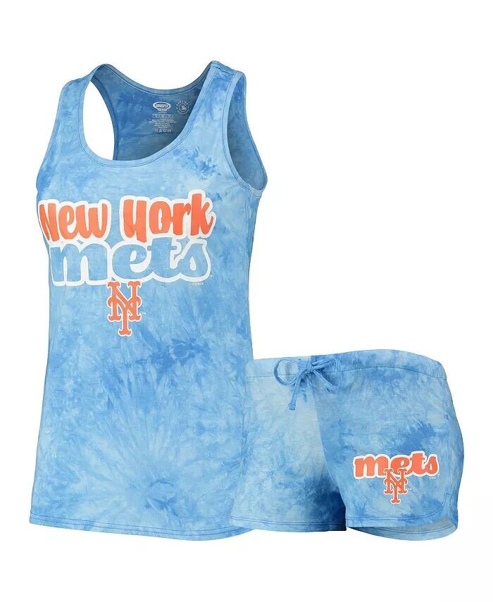 

Женский комплект из майки и шорт Royal New York Mets Billboard Racerback Concepts Sport