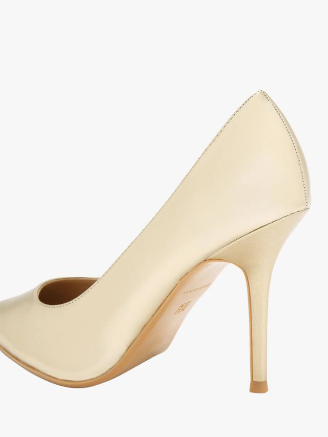 Туфли-лодочки Nala на шпильке с острым носом KG Kurt Geiger, Gold — фото 3