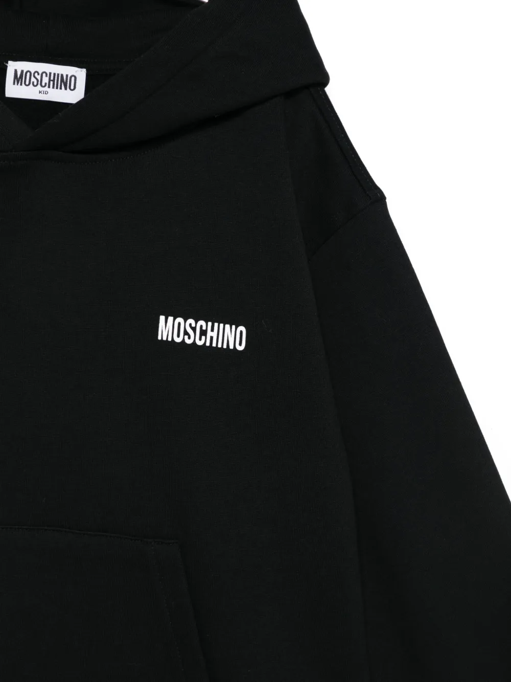 Толстовка со стразами и смайликом Moschino Kids, черный — фото 3