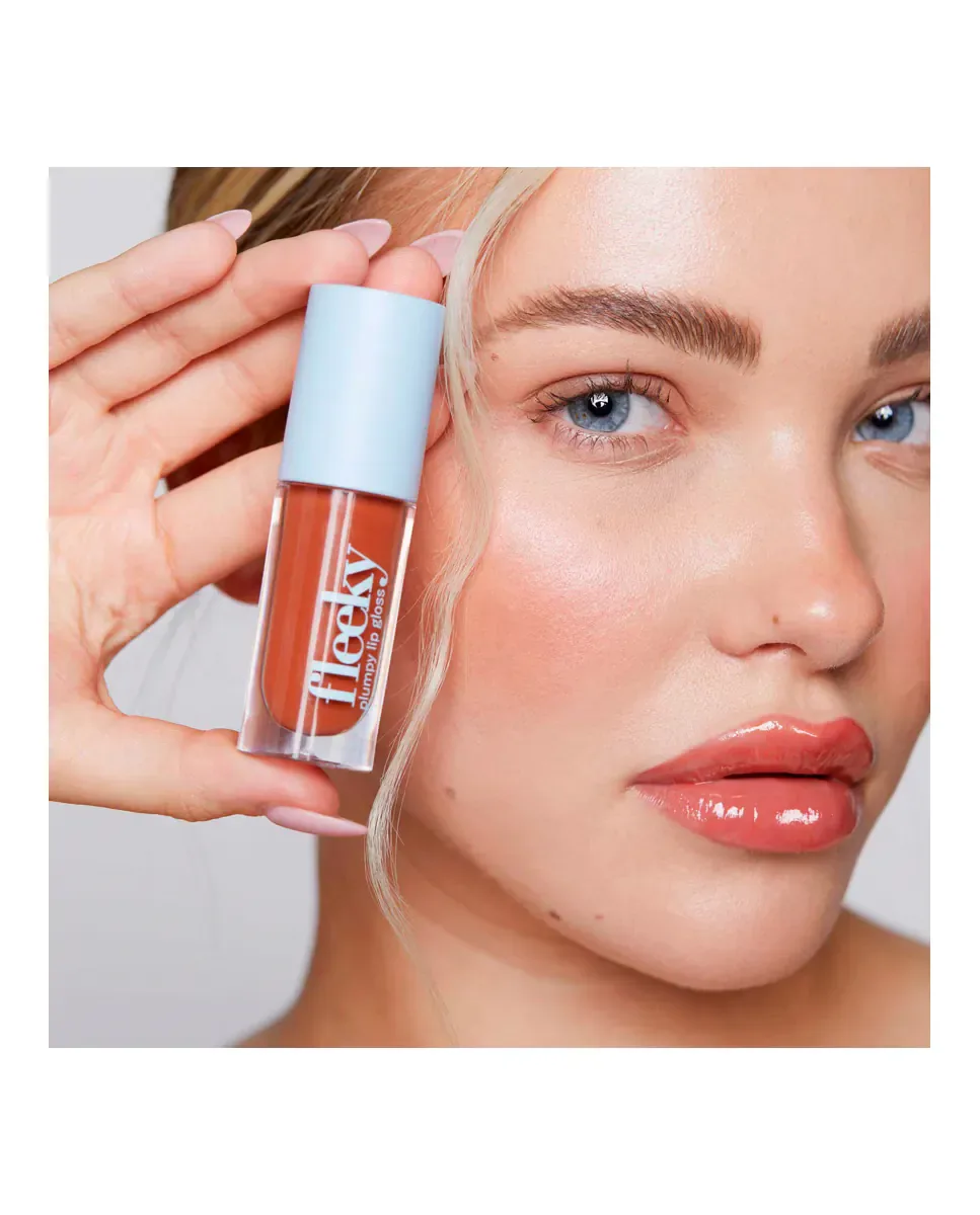 Блеск для губ Lips Gloss Voluminizador Fleeky, Toffe Brown — фото 4