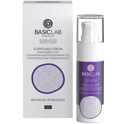 

BasicLab Корректирующая сыворотка для лица с ретинолом 30 мл - для женщин Basiclab Dermocosmetics