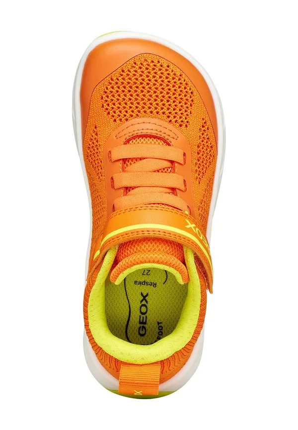 Кроссовки для первых шагов barefootrun Geox, Orange/Lime Green — фото 3