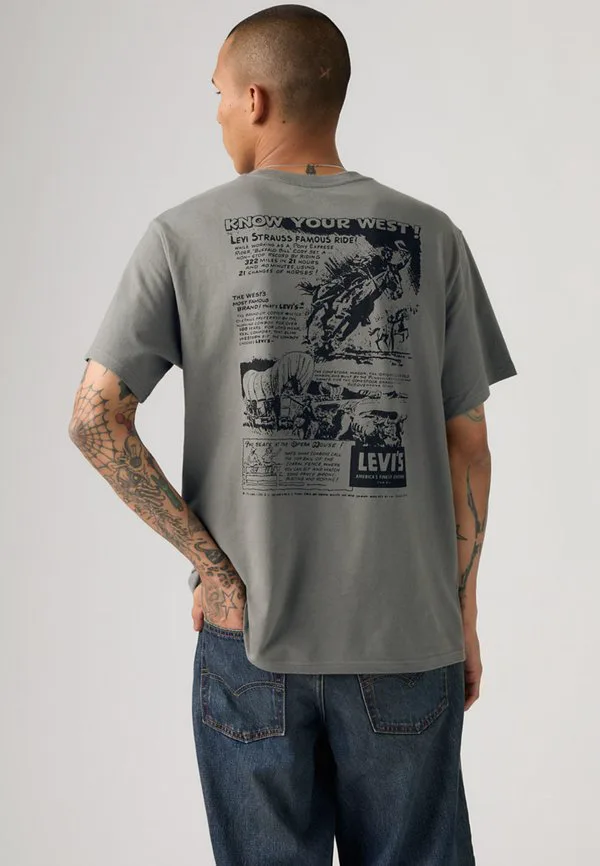 Футболка свободного кроя с принтом ss Levi'S, Smoked Pearl — фото 2