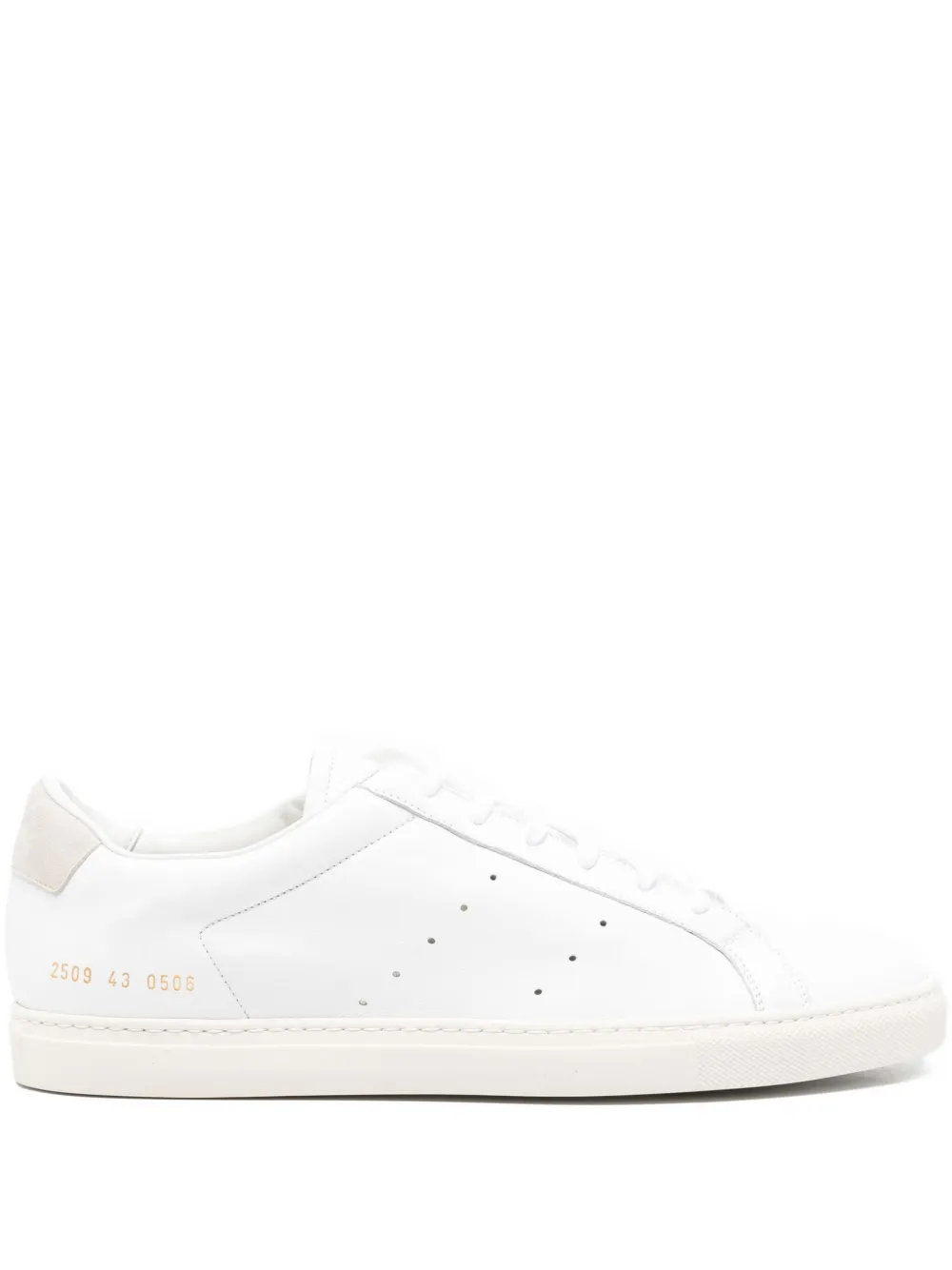 

Кроссовки из кожи и замши Common Projects, белый