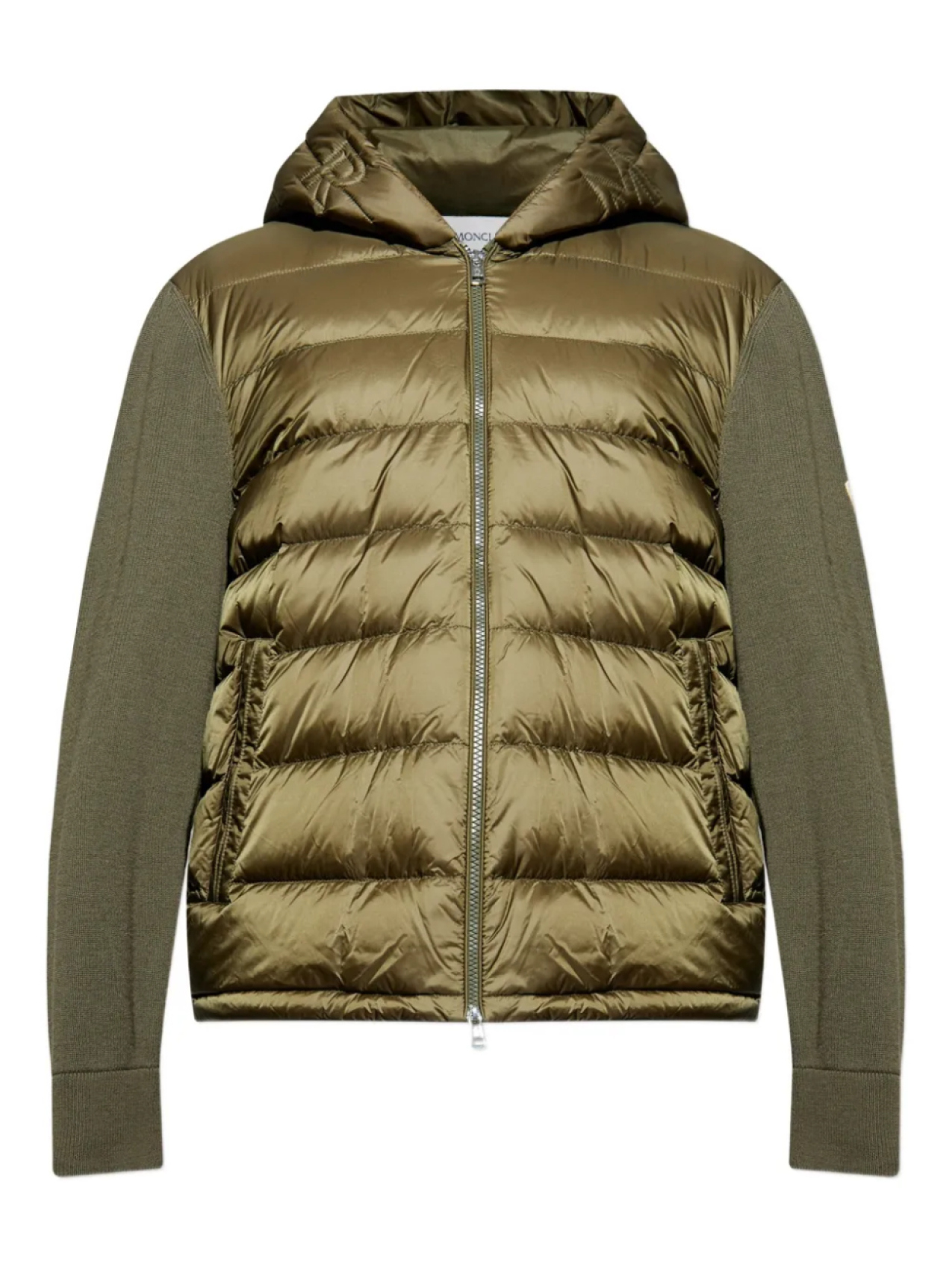 

Кардиган со вставками Moncler, зеленый