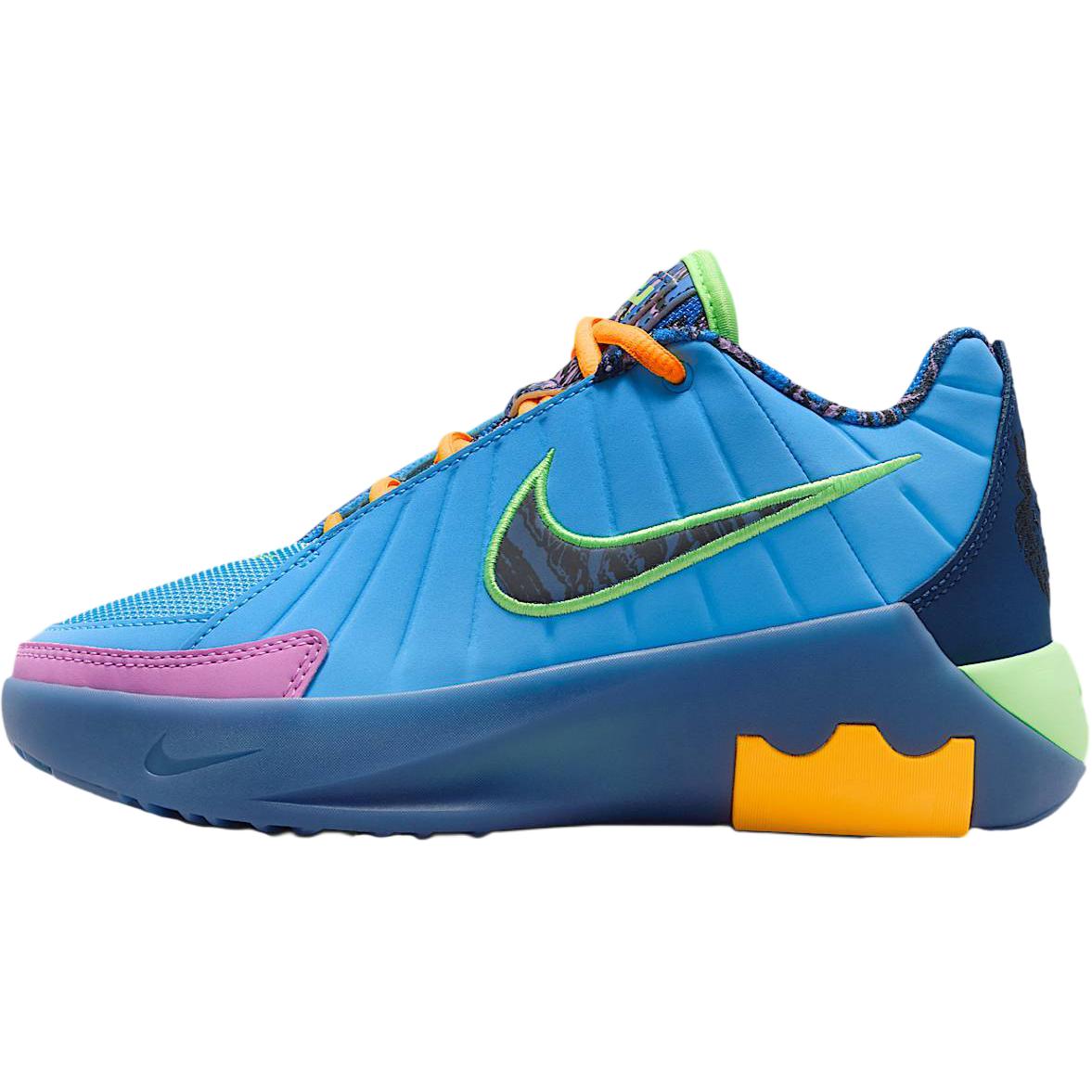 

Nike Slip Resistant And Breathable Low top Детские баскетбольные кроссовки Blue Green для подростков