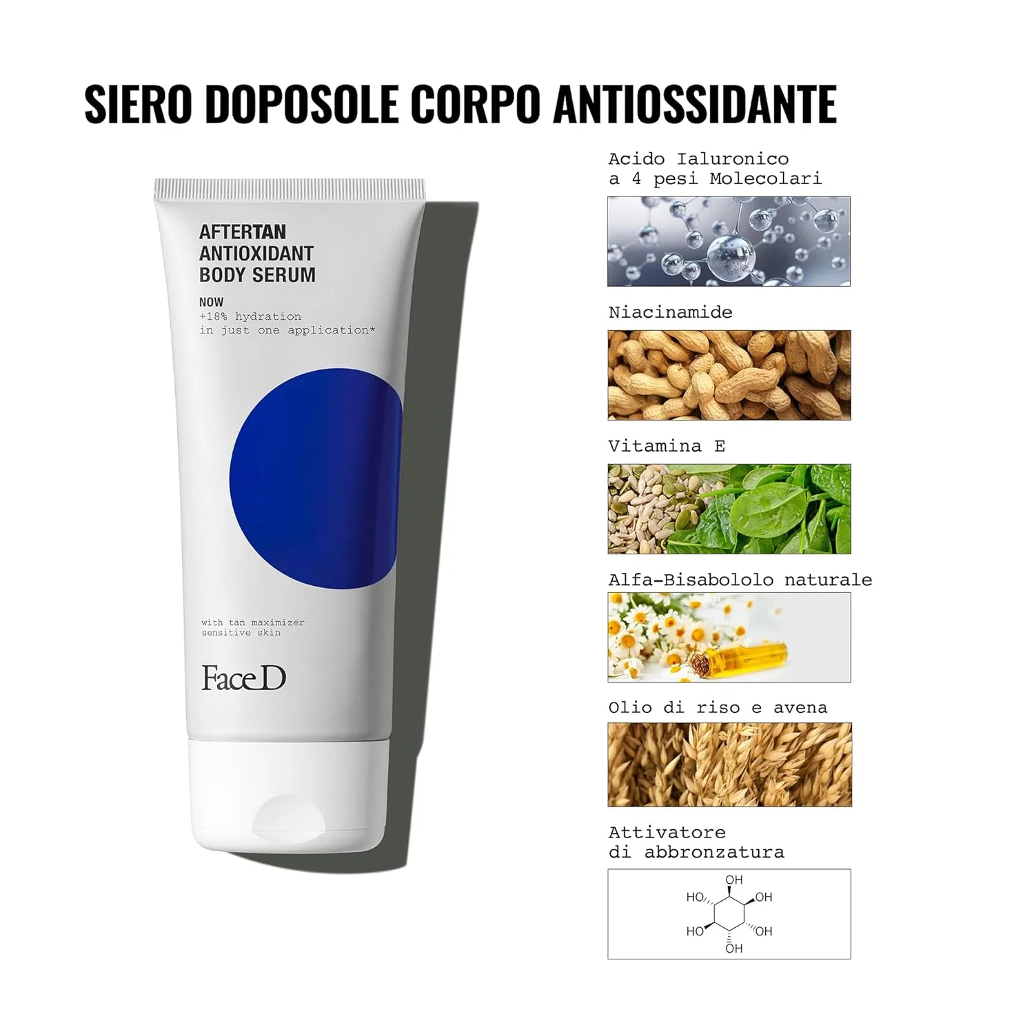 Сыворотка для тела после загара Aftertan от Face D, 200 мл Faced — фото 2