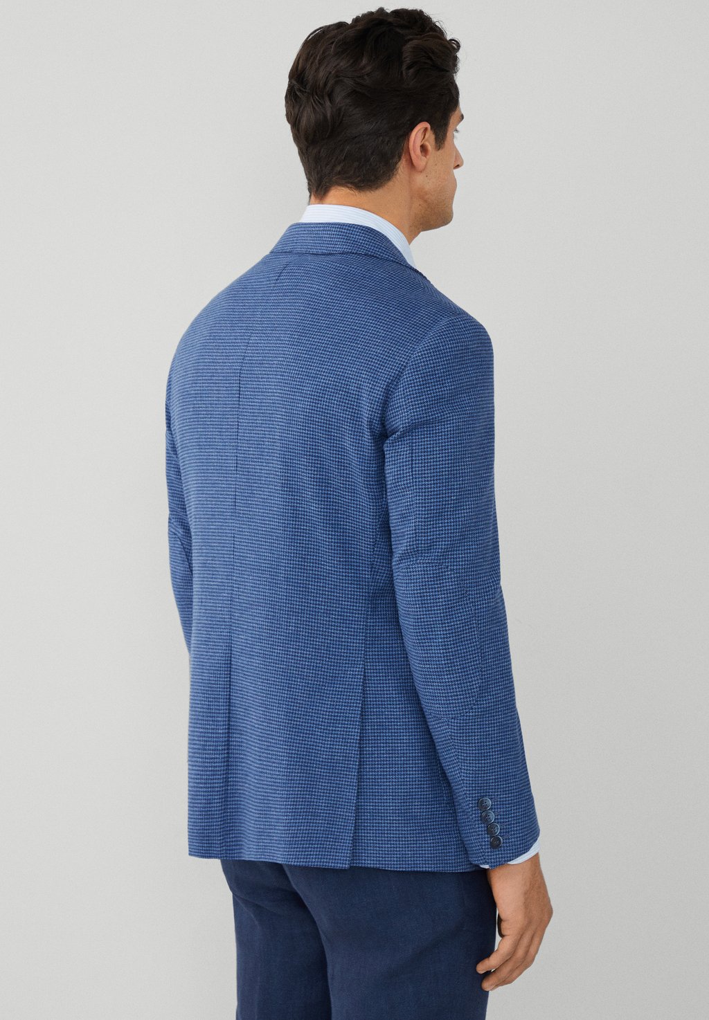 

Пиджак-блейзер STRTCH PTOOTH Hackett London, синий