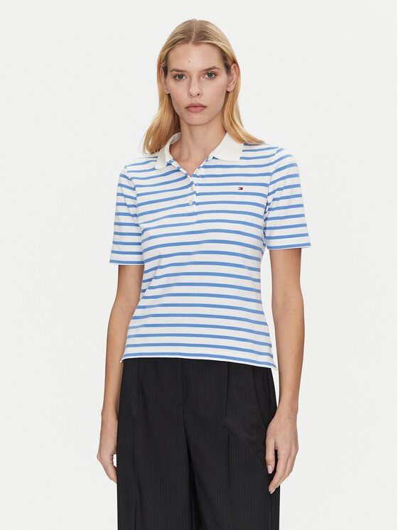 

Рубашка поло стандартный крой 1985 WW0WW43224 Tommy Hilfiger, голубой