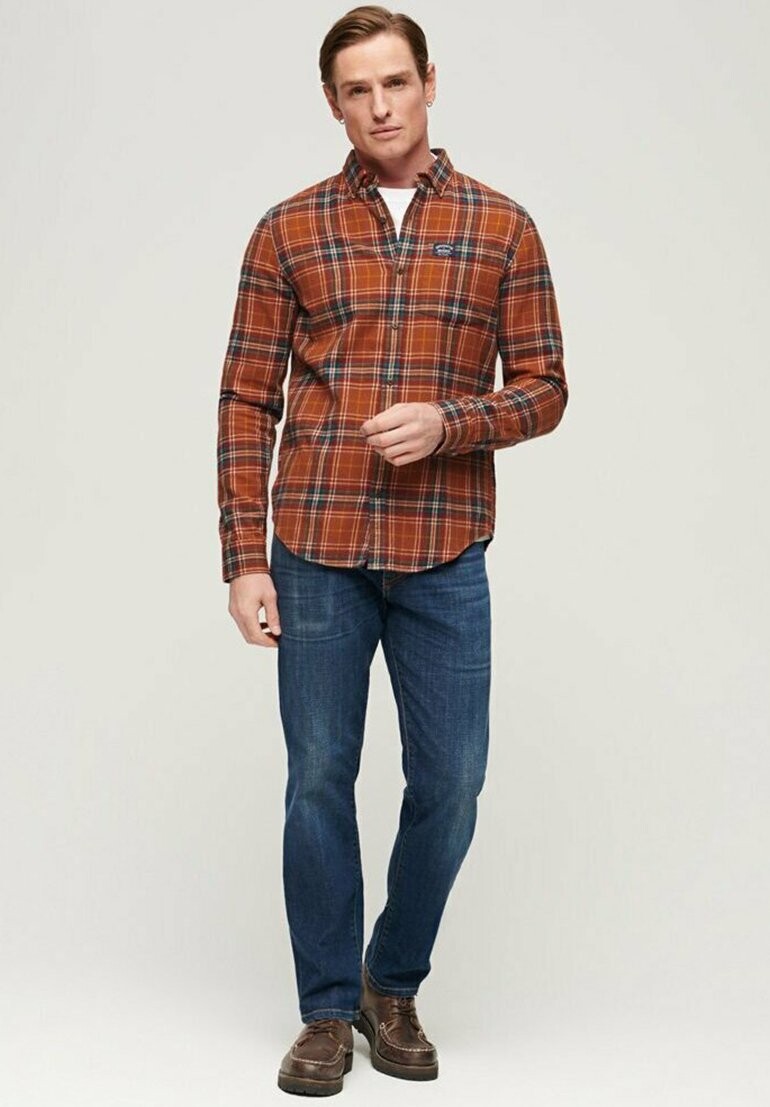 

Рубашка LONG SLEEVE LUMBERJACK Superdry, цвет drayton check orange