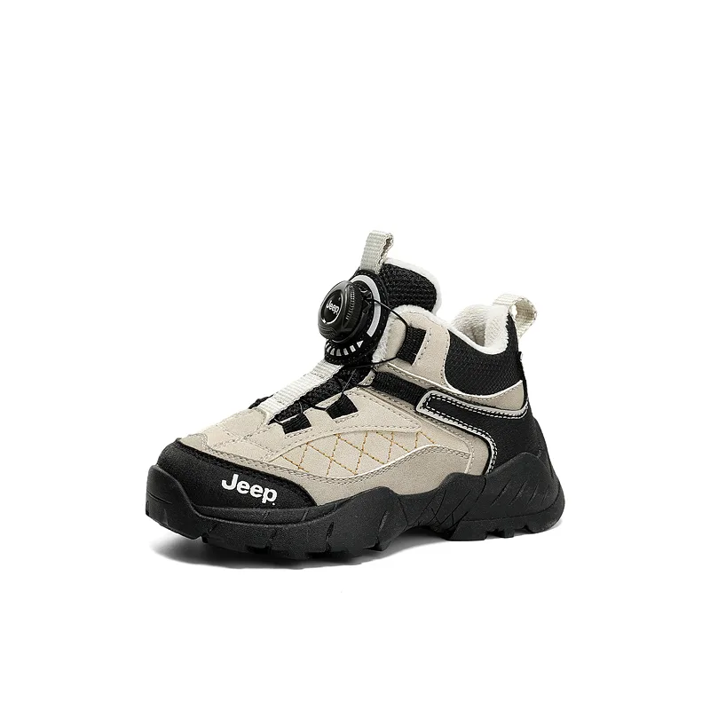 Детские кеды mid top Jeep, Ivory White/Obsidian Black[Instant Heat upon Touch] — фото 3