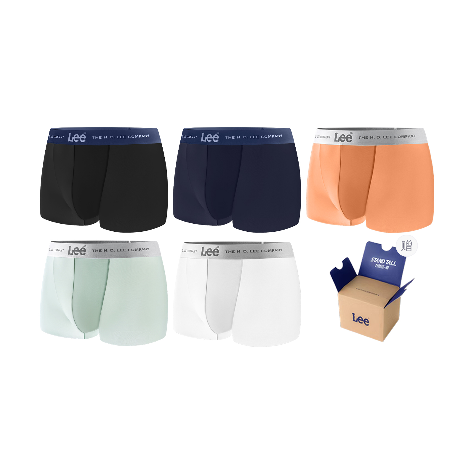 

Lee SS25 INDIGO подарочный набор нижнего белья для мужчин 5 штук