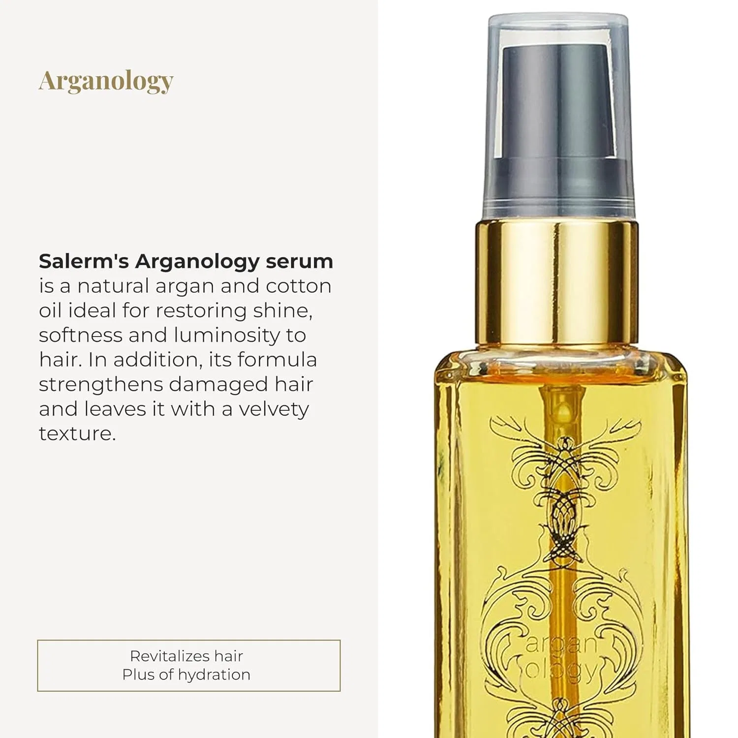 Масло Salerm Biokera Arganology 2 унции Salerm — фото 2