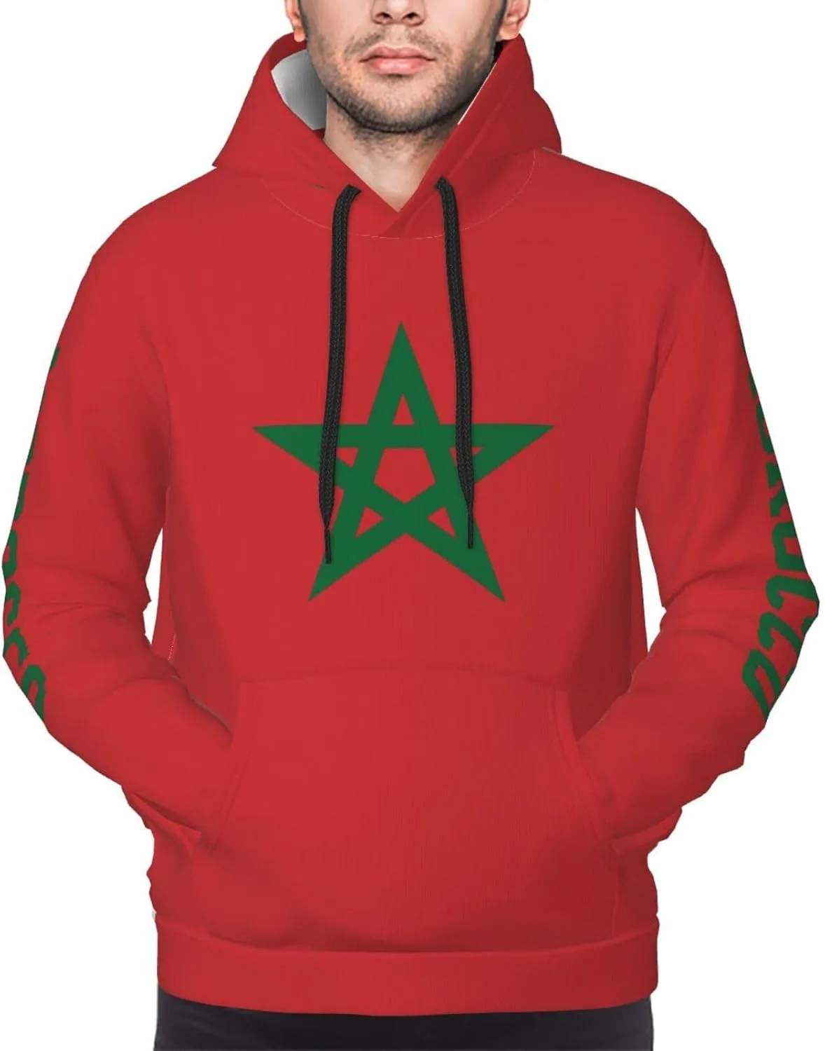 

Толстовка с капюшоном Morocco Emblem для мужчин, с карманами DABOYOZHZH
