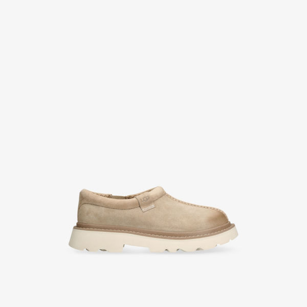 

Тапочки из замши Tasman на массивной подошве Ugg, цвет tan