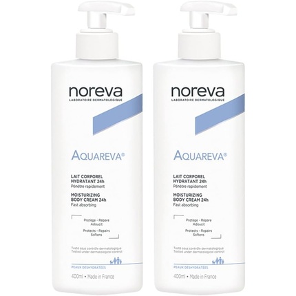 

Крем для тела Aquareva 24h Moisturizing 400 мл - Упаковка из 2 шт Noreva