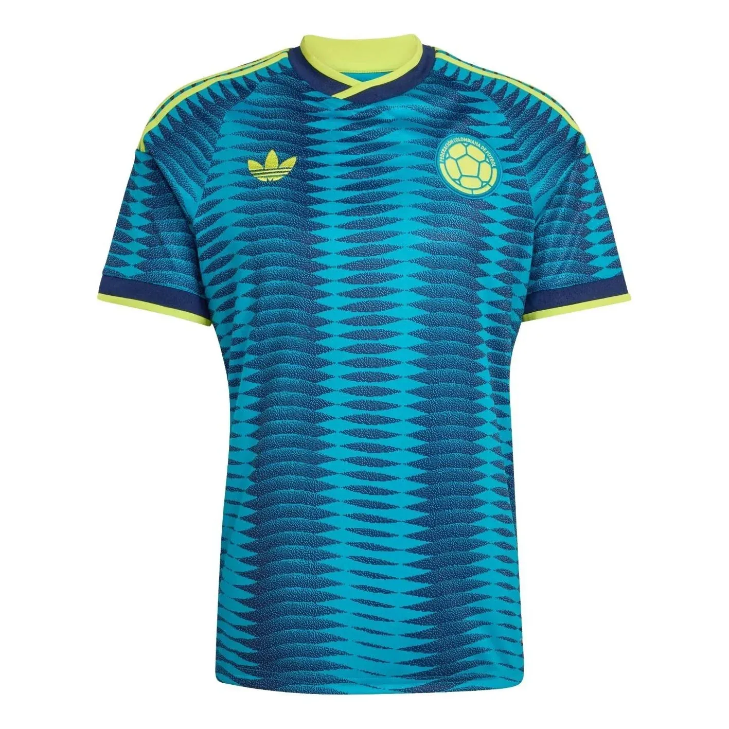 Гостевая футболка Adidas Colombia 26 'Mystery Petrol Team Navy Blue 2'