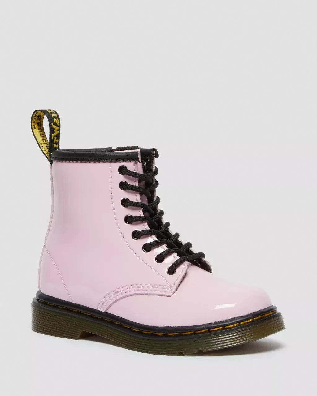 

Dr. Martens Детские ботильоны Dr Martens 1460 26771322, бледно-розовые, лакированные, модель GAL990