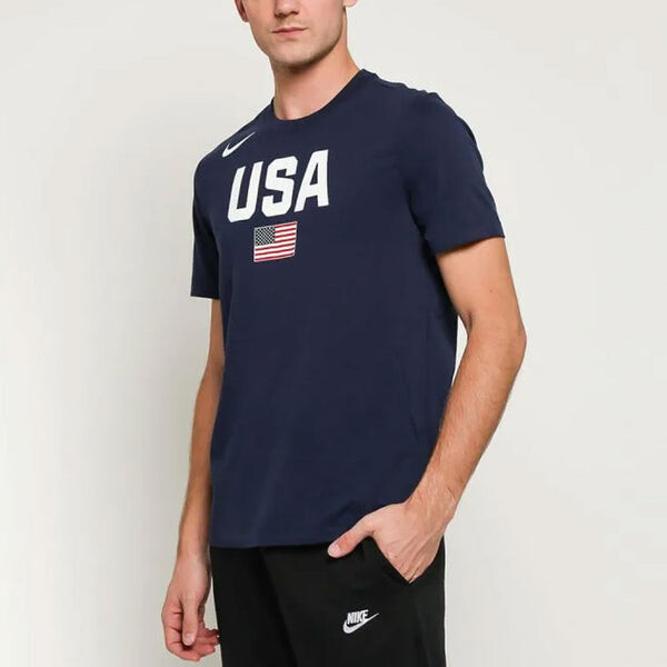 Футболка world cup dream team быстросохнущие с коротким рукавом Nike, синий — фото 4