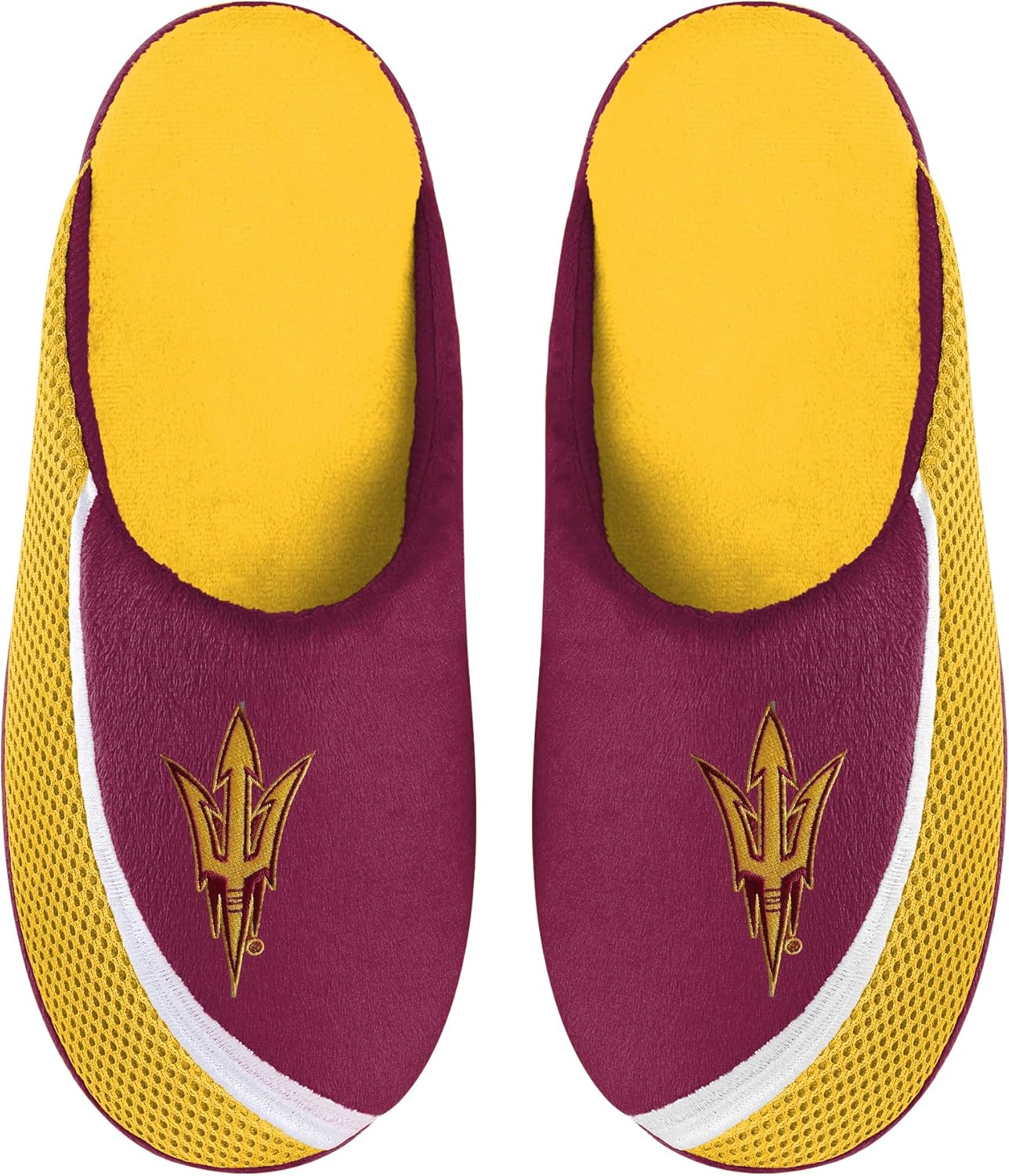 

Мужские тапочки FOCO NCAA 2022 с большим логотипом и цветной окантовкой, Arizona State Sun Devils