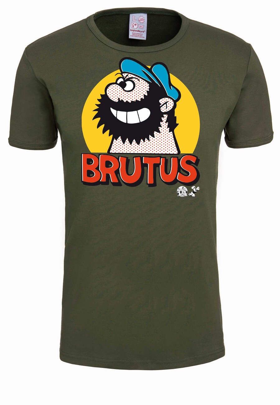

Рубашка LOGOSHIRT Brutus - Pop Art, оливковый