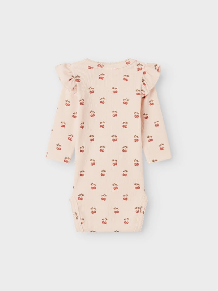 Name it Боди с длинными рукавами NBFLAVO EVE LS SLIM BODY LIL в цвете «серебристый пион» — фото 2