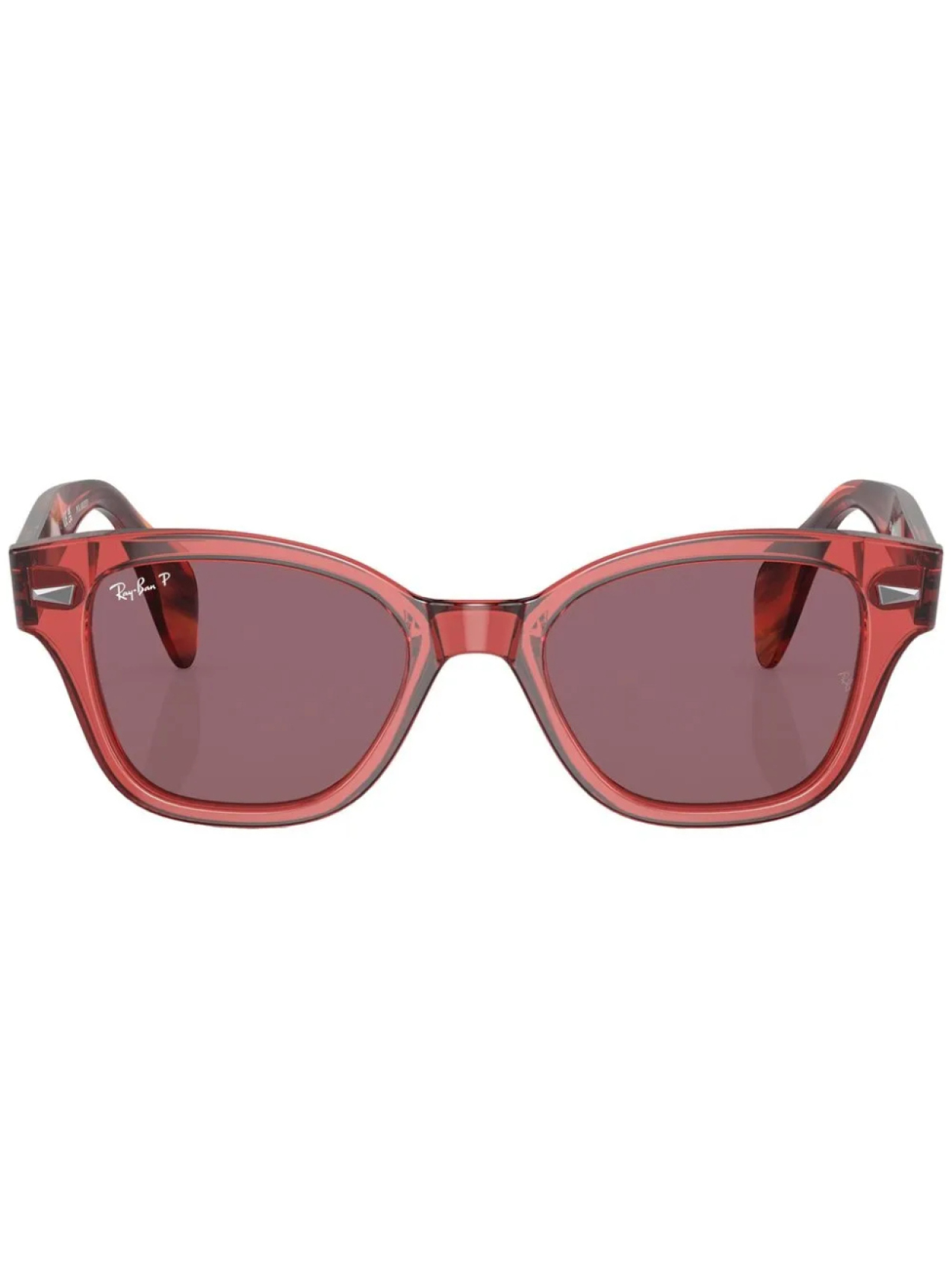 

Ray-Ban солнцезащитные очки в квадратной оправе черепаховой расцветки, розовый