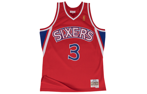 

Mitchell & Ness Philadelphia 76ers Road 1996 97 Allen Iverson Swingman Jersey Mitchell Ness