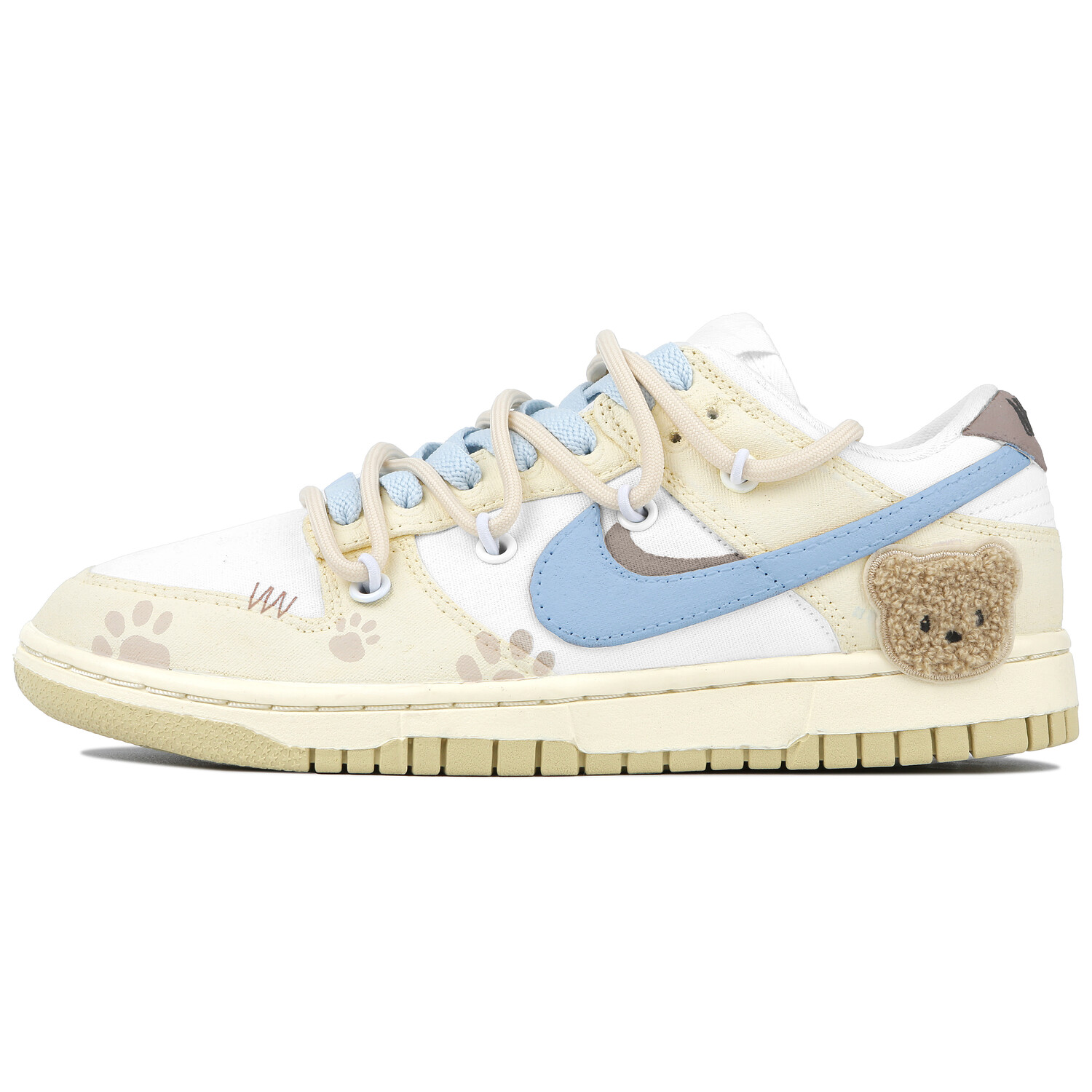 

Кроссовки Nike Dunk Skateboarding Shoes Women's Low-top White/Blue/Yellow, голубой, Синий, Кроссовки Nike Dunk Skateboarding Shoes Women's Low-top White/Blue/Yellow, голубой