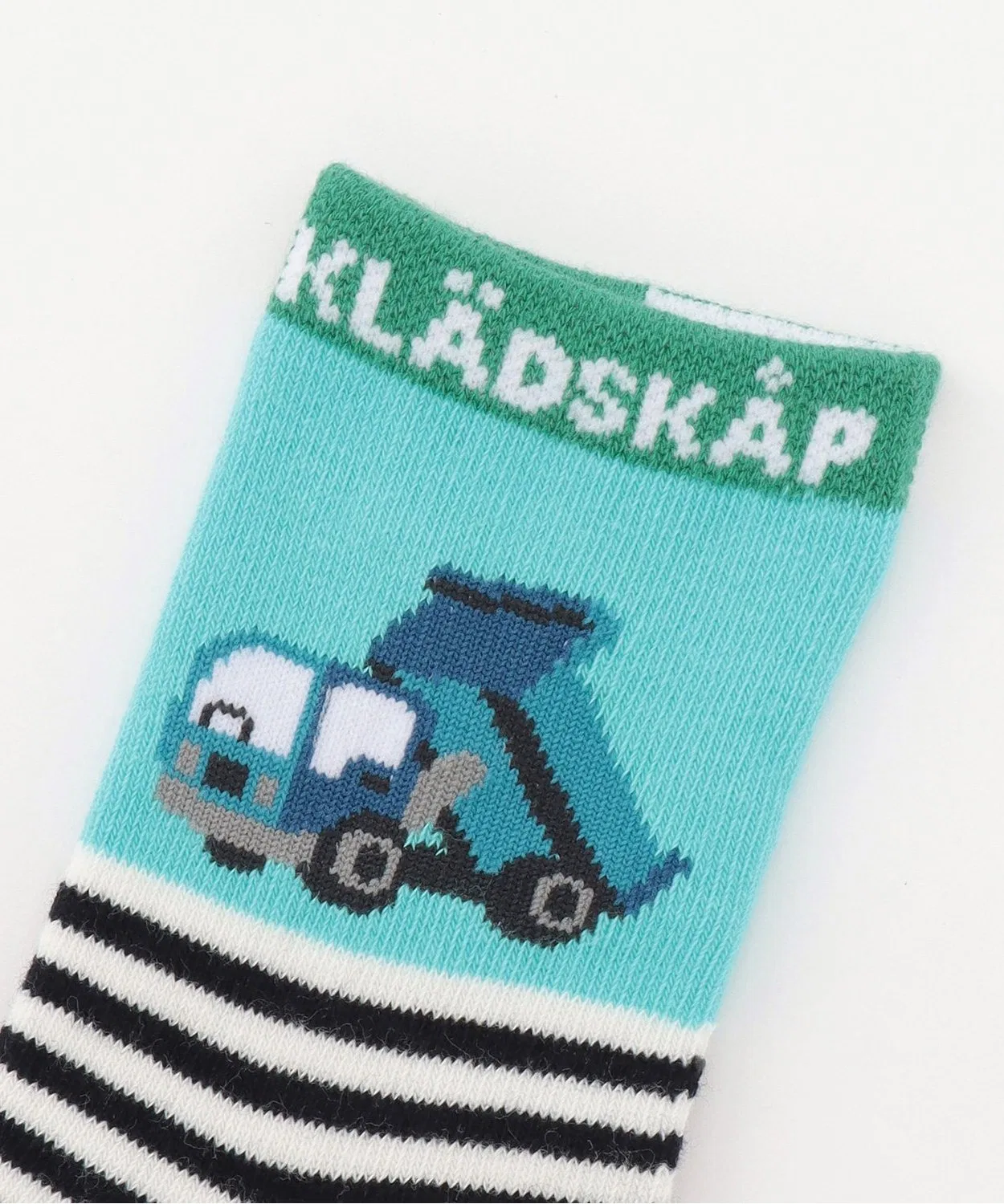 Носки детские с рисунком рабочих машин, Crew Socks, хлопок, изумрудный — фото 2