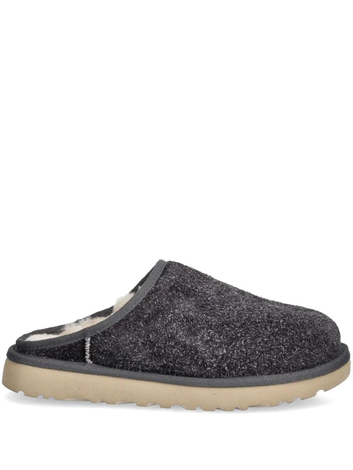 

Классические мохнатые тапочки UGG, серый