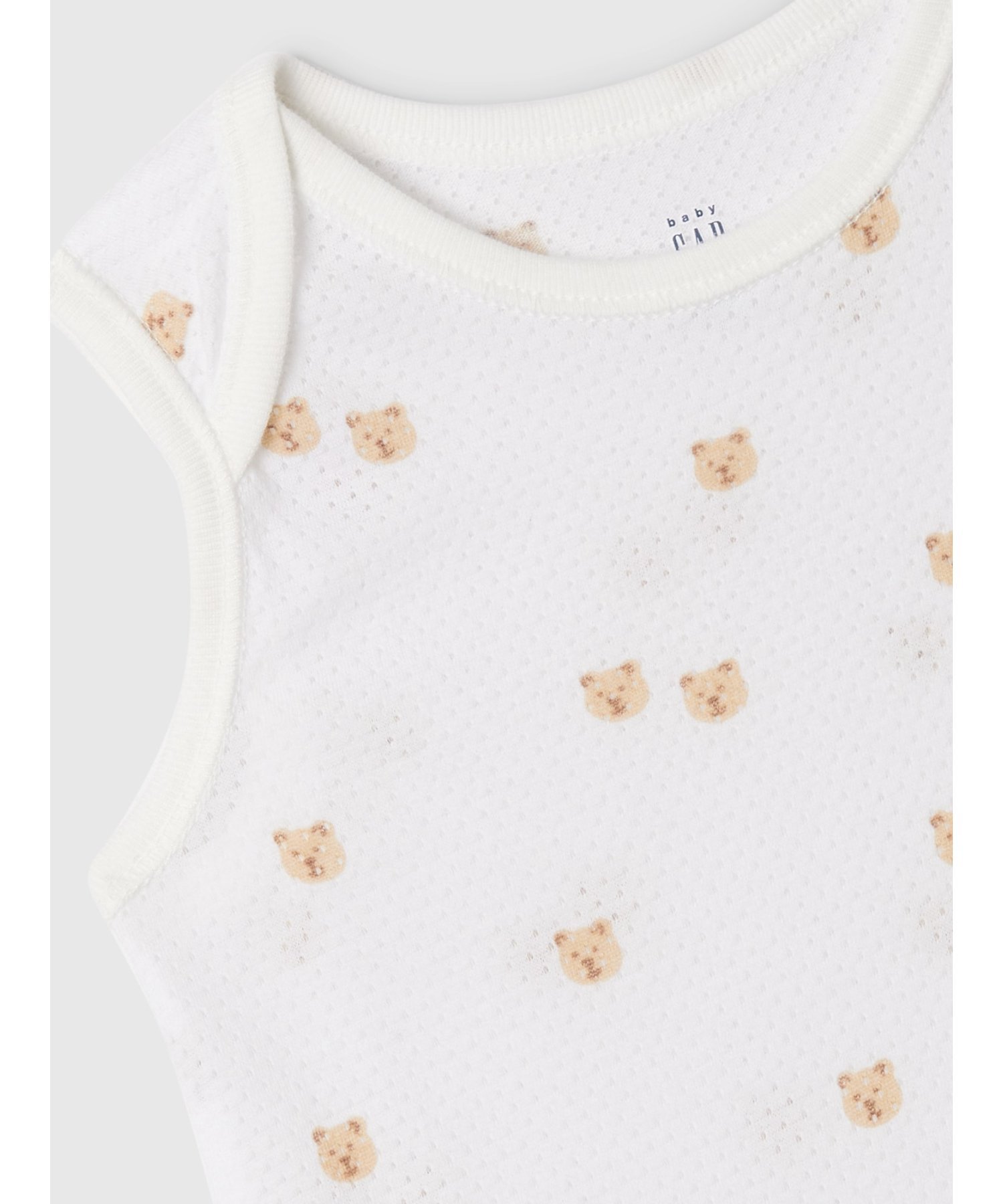 (K) Сетчатый боди-майка (для младенцев) GAP, NEW OFF WHITE OPT1 — фото 3