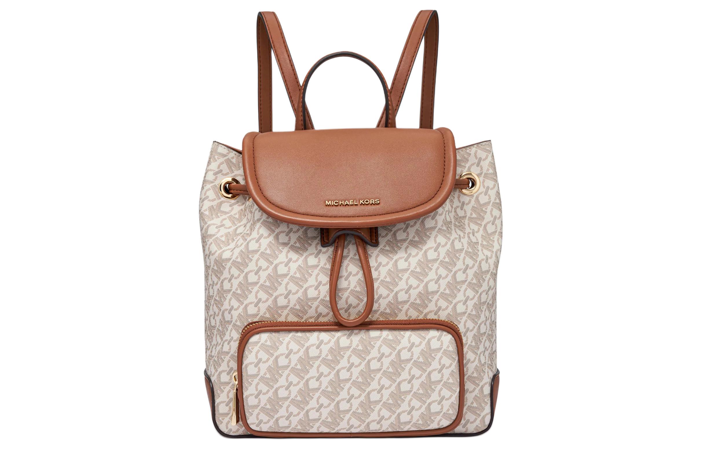 

MICHAEL KORS Женский рюкзак Trumpets из искусственной кожи, ванильно-белый и желто-коричневый