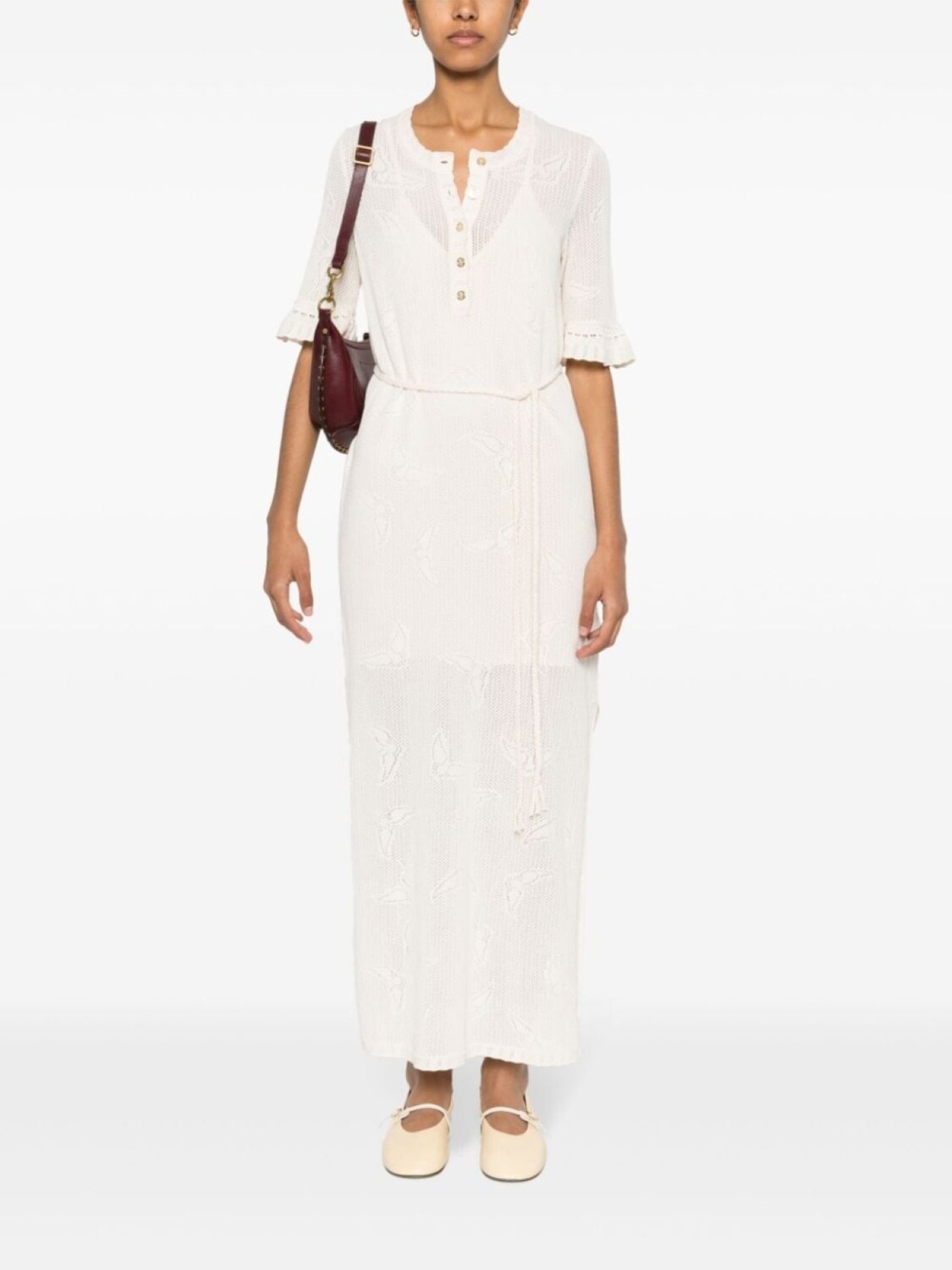 

Zadig&Voltaire трикотажное платье Salmy Wings, серый