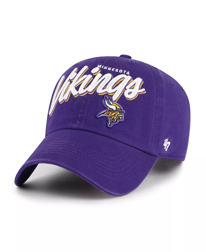 

Женская фиолетовая регулируемая кепка Minnesota Vikings Ariana Clean Up '47 Brand