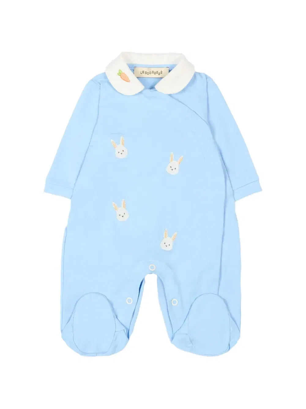 Комбинезон с вышитым воротником Le Boo Beebè, синий