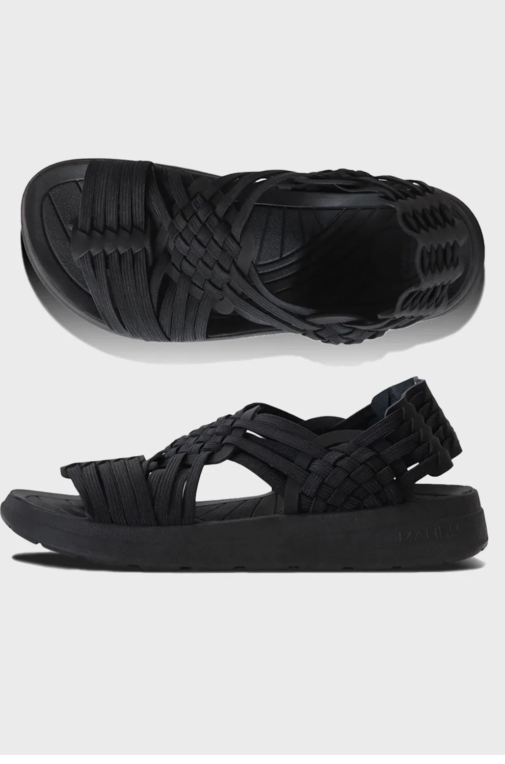 Мужские сандалии Canyon из полиэстера чёрного цвета от Malibu Sandals — фото 4